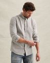 American Classic shirt in poplin with stretch – Grey Comfort Denim – Casual shirts | PME LEGEND