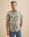Overhemd met korte mouwen en allover print – Snow White – Heren casual overhemden | VANGUARD