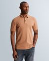 Polo shirt with allover texture – Brown – Men's Polo shirts | CAST IRON