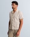 Shirt with short sleeves and stripe pattern – Castle Wall – Casual shirts | CAST IRON