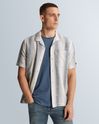 Shirt with short sleeves and vertical stripe pattern – 608 – Casual shirts | CAST IRON
