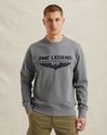 Sweatshirt with logo – Grey Comfort Denim – Sweatshirts | PME LEGEND