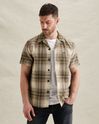 Shirt with check pattern and bowling collar – Weeping Willow – Casual shirts | PME LEGEND