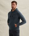 Hoodie with garment-dye wash and artwork – Black Indigo – Hoodies | PME LEGEND