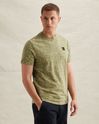 T-shirt in slub jersey with allover print and badge – Weeping Willow – T-shirts | PME LEGEND