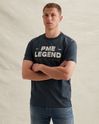 T-shirt with rugged artwork on the chest – Black Indigo – T-shirts | PME LEGEND