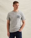 T-shirt in jersey with small artwork on the chest – Grey Comfort Denim – T-shirts | PME LEGEND
