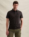Polo shirt in piqué with stretch and flight pocket – Brown – Polo shirts | PME LEGEND