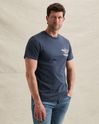 T-shirt in jersey with small artwork on the chest – Black Indigo – T-shirts | PME LEGEND