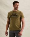 T-shirt with rugged artwork on the chest – Brown – T-shirts | PME LEGEND