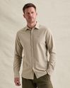 Jersey shirt with stripe pattern and embroidery – Castle Wall – Dress shirts | PME LEGEND