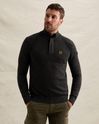Pullover with half-zip and raglan sleeves – Moonless Night – Pullovers | PME LEGEND
