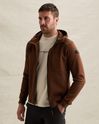 Sweat cardigan with hood and zipper closure – Brown – Overshirts | PME LEGEND