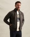 Sweat jacket with zipper closure and quilted pattern – Weeping Willow – Sweatshirts | PME LEGEND