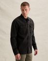 Overshirt with garment-dye wash and texture – Brown – Overshirts | PME LEGEND