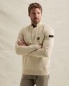 Pullover with half-zip and raglan sleeves – Castle Wall – Pullovers | PME LEGEND