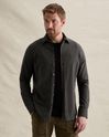Jersey shirt with stripe pattern and embroidery – Brown – Dress shirts | PME LEGEND