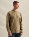 Relaxed fit T-shirt with long sleeves and back artwork – Brown – T-shirts | PME LEGEND