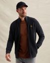 Cardigan with zipper closure and high ribbed collar – Black Indigo – Cardigans | PME LEGEND