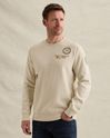 Sweatshirt with garment-dye wash and artworks – Castle Wall – Sweatshirts | PME LEGEND