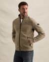 Sweat jacket with zipper closure and quilted pattern – Castle Wall – Sweatshirts | PME LEGEND