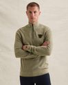 Pullover with half-zip and stripe pattern – Weeping Willow – Pullovers | PME LEGEND