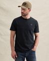 T-shirt with stripe pattern and waffle texture – Black Indigo – T-shirts | PME LEGEND