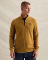 Pullover with half-zip and stripe pattern – Mimosa – Pullovers | PME LEGEND