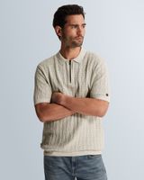 Polo van katoen/modal – Grey Comfort Denim – Polo's | CAST IRON