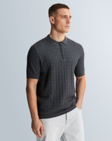 Polo van katoen/modal – Grey Comfort Denim – Polo's | CAST IRON