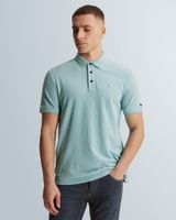 Slim fit polo shirt with allover texture – Black Indigo – Polo shirts | CAST IRON