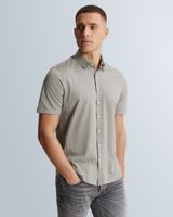 Shirt with short sleeves in lightweight jersey – Grey Comfort Denim – Dress shirts | CAST IRON