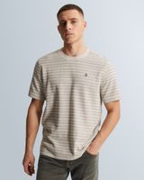 T-shirt met streepstructuur – Grey Comfort Denim – T-shirts | CAST IRON