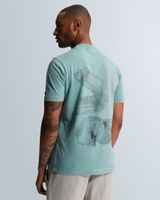 T-shirt in a cotton blend with back artwork – Black Indigo – T-shirts | CAST IRON