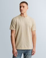 T-shirt van piqué met jacquardpatroon – Grey Comfort Denim – T-shirts | CAST IRON