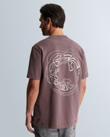 T-shirt in jersey with back artwork – Burnshed Lilac – T-shirts | CAST IRON