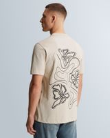 T-shirt in jersey with back artwork – Grey Comfort Denim – T-shirts | CAST IRON