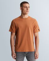 T-shirt with crew neck in interlock jersey – Brown – T-shirts | CAST IRON