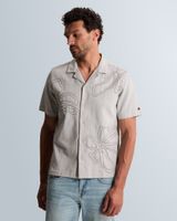 Shirt with short sleeves and open collar – Grey Comfort Denim – Casual shirts | CAST IRON