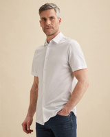 Elevated Knit shirt met korte mouwen – Snow White – Casual overhemden | VANGUARD