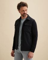 Shirt jacket van verschillende materialen – Black Indigo – Vesten | VANGUARD