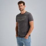 Short Sleeve T-shirt – Grey Comfort Denim – T-shirts | PME LEGEND