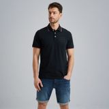 Polo van piqué  – Black Indigo – Polo's | PME LEGEND