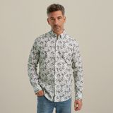 Overhemd met allover print – Castle Wall – Smart casual overhemden | VANGUARD
