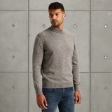 Trui met mockneck – Brown – Truien | CAST IRON