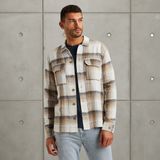 Shirt jacket met ruitpatroon – Brown – Overshirts | CAST IRON