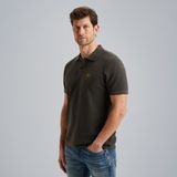 Polo met badge – Brown – Polo's | PME LEGEND