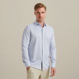 Oxford overhemd van jersey  – Black Indigo – Smart casual overhemden | VANGUARD