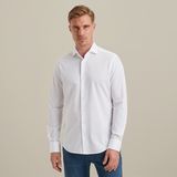 Overhemd van pique jersey – Snow White – Smart casual overhemden | VANGUARD