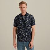 Polo met allover print – Black Indigo – Polo's | VANGUARD